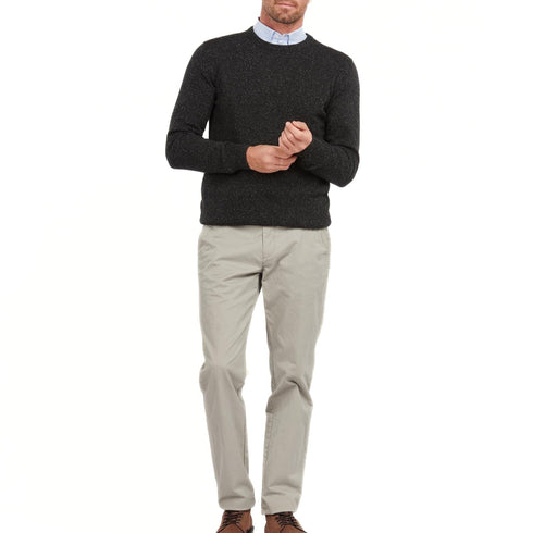 Barbour Pullover Maglia Uomo Essential Tisbury Nero - Francavilla Moda